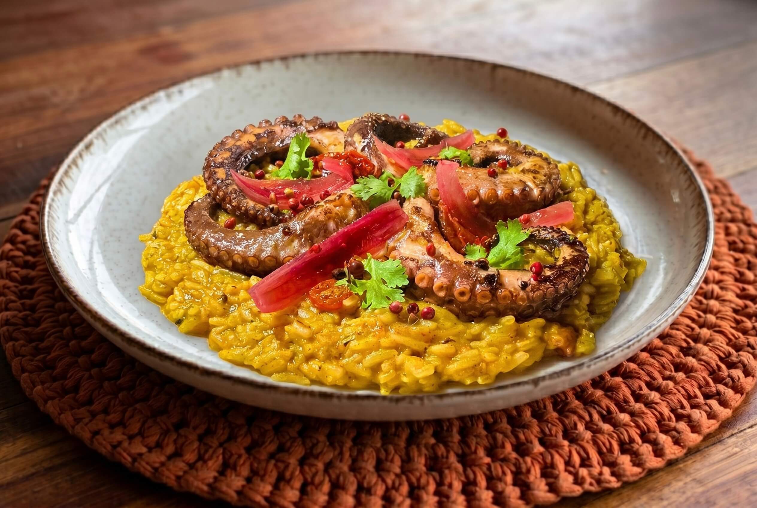 Prato de alta gastronomia servido na Pousada Villa Jaguar