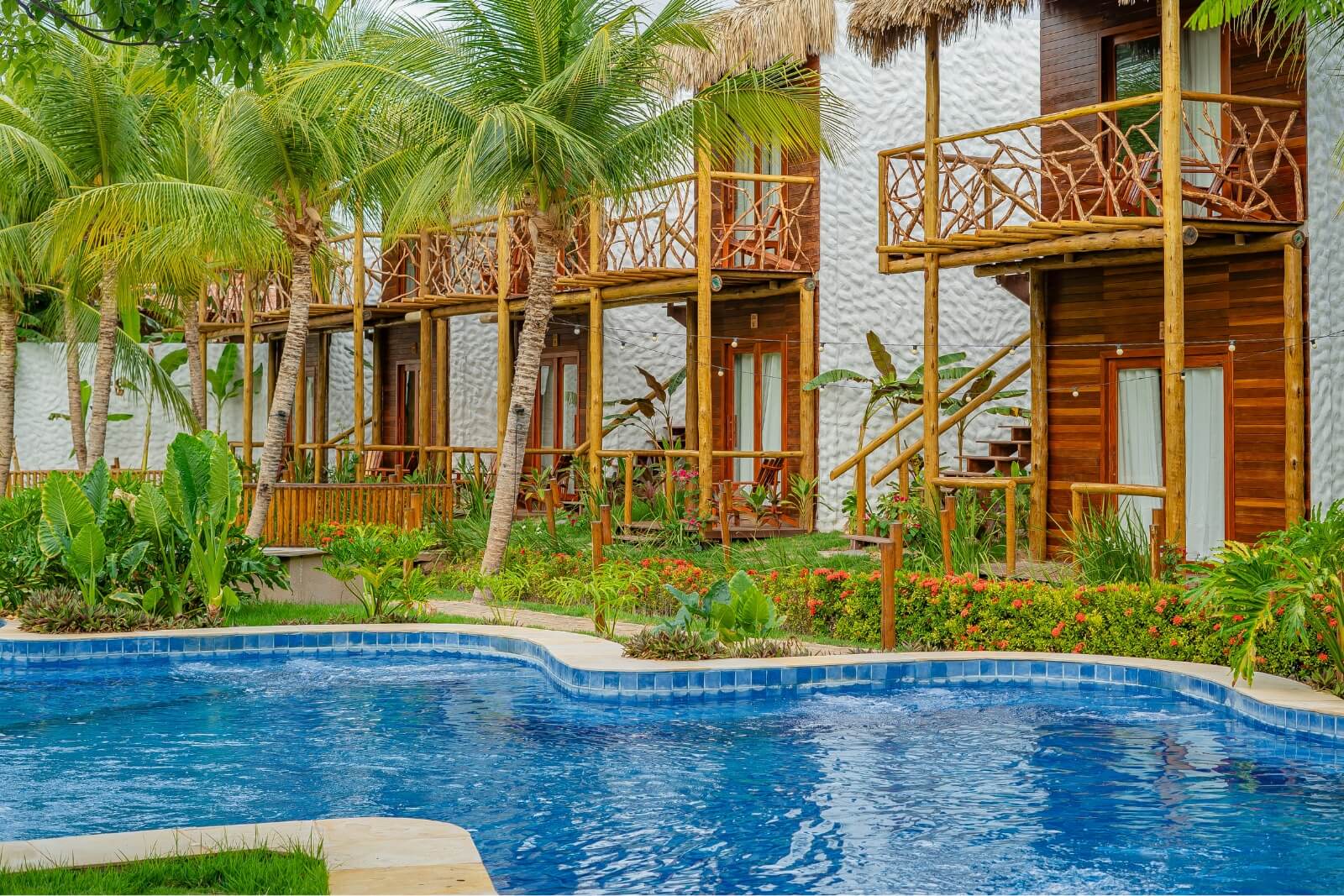 Área externa e jardins da Pousada Villa Jaguar